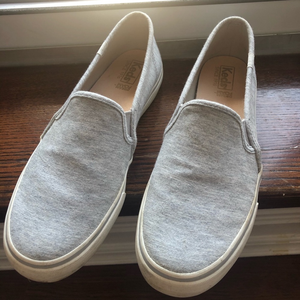 Gray Slip On Keds
